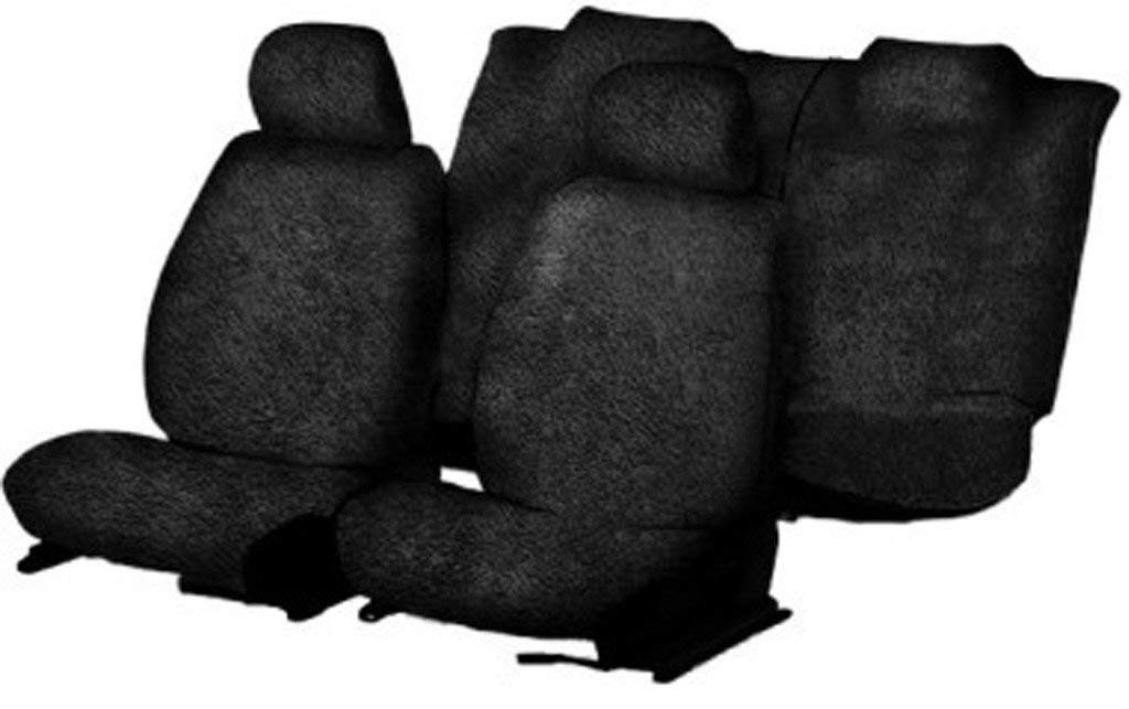 Cotton Car Seat Cover For Hyundai Aura (Black)